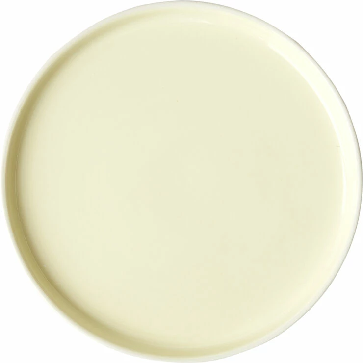 Studio About PLATE, MEDIUM, 2 PCS, CLAY IVORY, GLAZE LIGHT YELLOW, 18515I