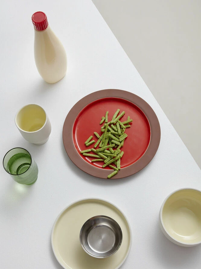 Studio About PLATE, MEDIUM, 2 PCS, CLAY IVORY, GLAZE LIGHT YELLOW, 18515I - Billede 6