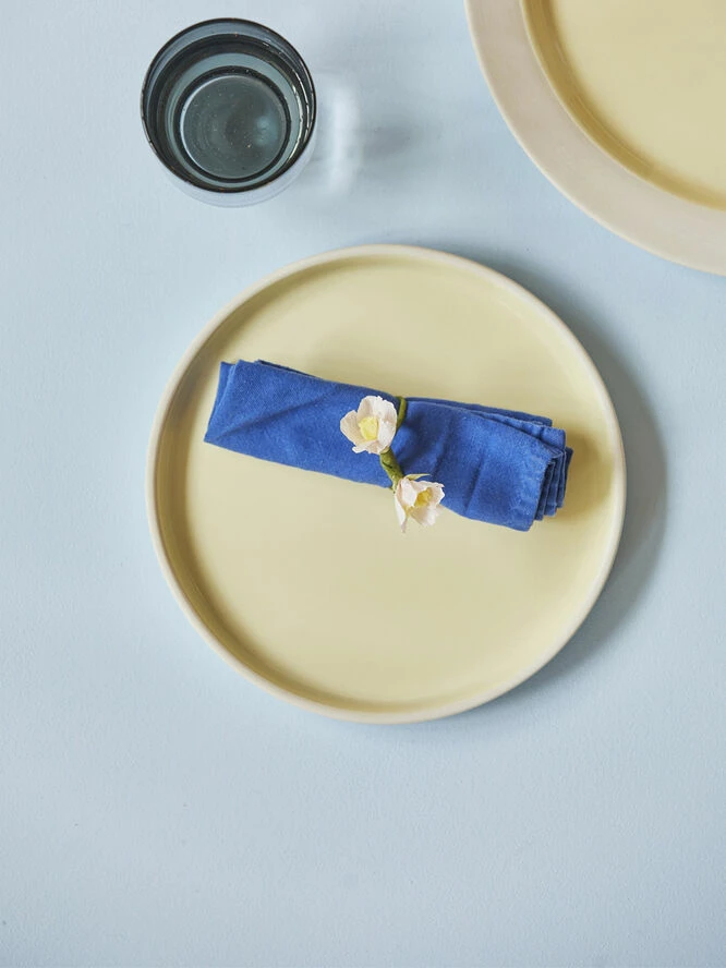 Studio About PLATE, MEDIUM, 2 PCS, CLAY IVORY, GLAZE LIGHT YELLOW, 18515I - Billede 13