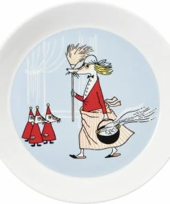 Mumi By Arabia Mumi 19 Cm Tallerken Filifjonk Grå