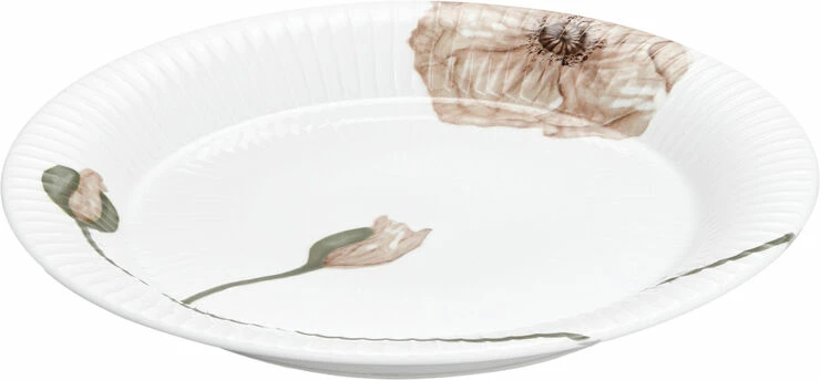 Kähler Hammershøi Poppy Tallerken Ø27 Cm Hvid Med Dekoration - Billede 2