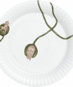 Kähler Hammershøi Poppy Tallerken Ø19 Cm Hvid Med Dekoration