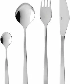 Gense Fuga Bestiksæt 4 Dele Mat/blank Stål