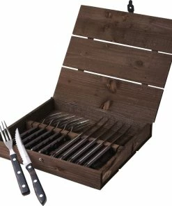 Gense Old Farmer Classic Steakbestik/grillbestik 12 Dele Træ/stål