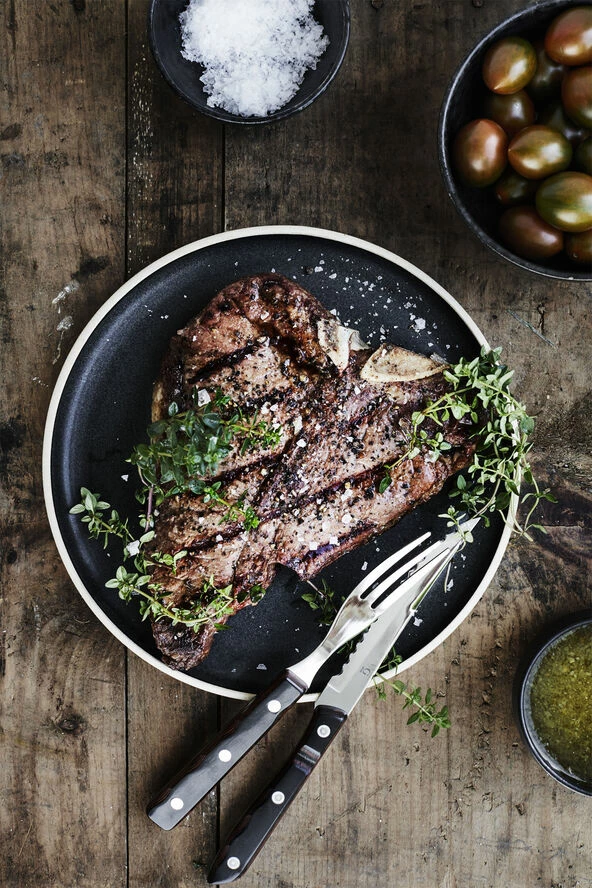 Gense Old Farmer Classic Steakbestik/grillbestik 12 Dele Træ/stål - Billede 4